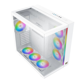 Кутия за компютър Xigmatek AQUA ULTRA Arctic - 7 ARGB Fans, White