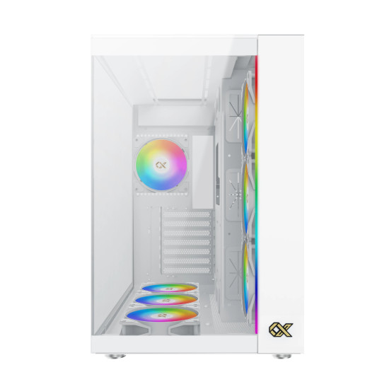 Кутия за компютър Xigmatek AQUA ULTRA Arctic - 7 ARGB Fans, White