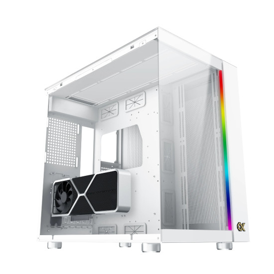 Кутия за компютър Xigmatek AQUA ULTRA Arctic - 7 ARGB Fans, White