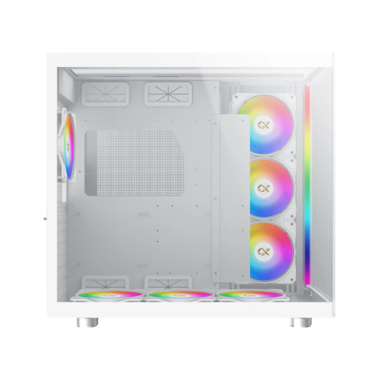 Кутия за компютър Xigmatek AQUA ULTRA Arctic - 7 ARGB Fans, White