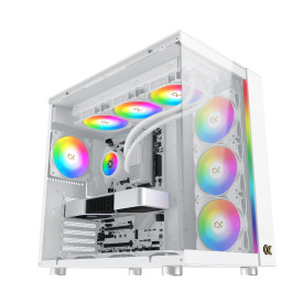 Кутия за компютър Xigmatek AQUA ULTRA Arctic - 7 ARGB Fans, White