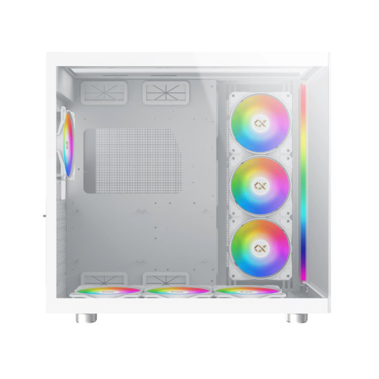 Кутия за компютър Xigmatek AQUA ULTRA Arctic - 7 ARGB Fans, White