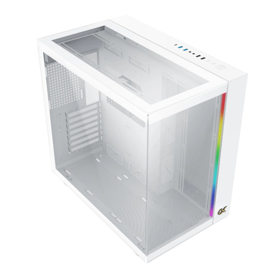 Кутия за компютър Xigmatek AQUA ULTRA Arctic - 7 ARGB Fans, White
