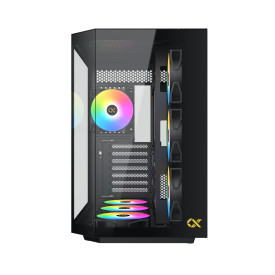 Кутия за компютър Xigmatek Cubi II - 7 ARGB Fans, Black