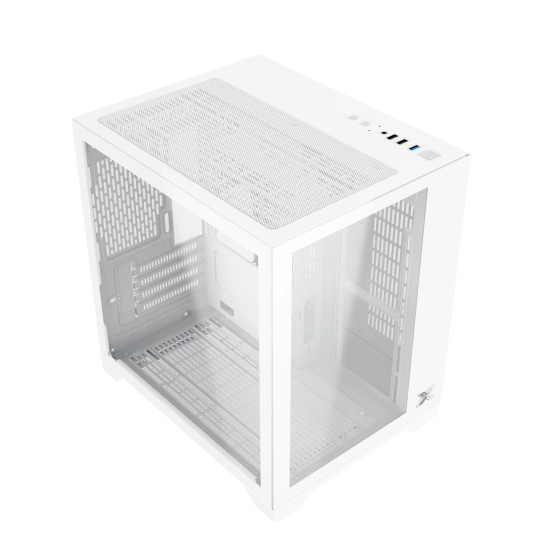 Кутия за компютър Xigmatek Case mATX - Aqua M Lite Arctic - 5 ARGB Fans