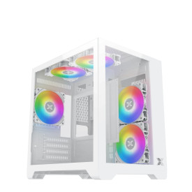Кутия за компютър Xigmatek Case mATX - Aqua M Lite Arctic - 5 ARGB Fans
