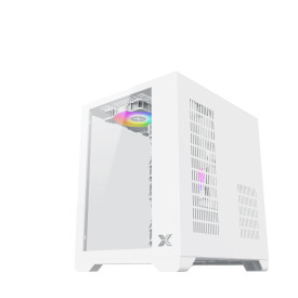 Кутия за компютър Xigmatek Case mATX - Aqua M Lite Arctic - 5 ARGB Fans