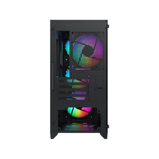 Кутия за компютър Xigmatek Case mATX - NYX II - 4 RGB Fans