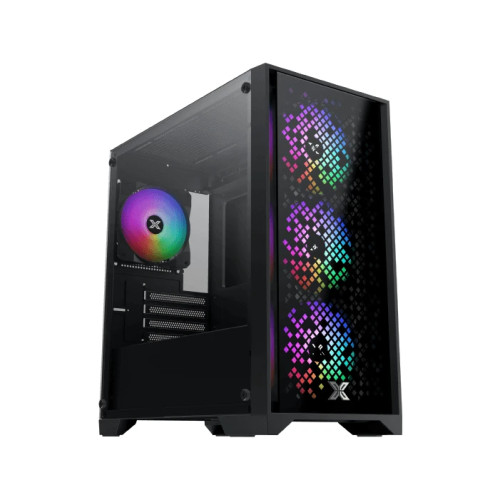 Кутия за компютър Xigmatek Case mATX - NYX II - 4 RGB Fans