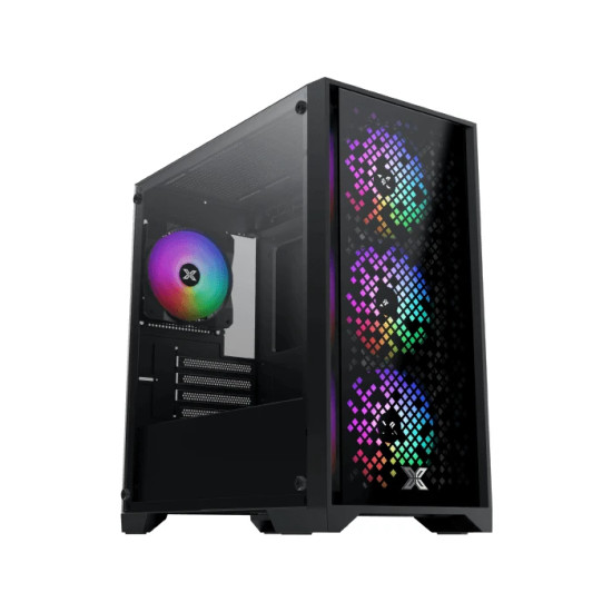 Кутия за компютър Xigmatek Case mATX - NYX II - 4 RGB Fans