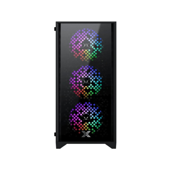 Кутия за компютър Xigmatek Case mATX - NYX II - 4 RGB Fans