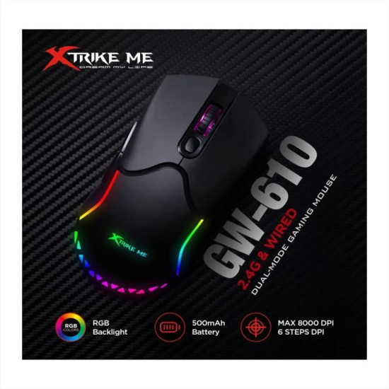 Безжична мишка Xtrike ME Gaming Mouse Wireless GW-610