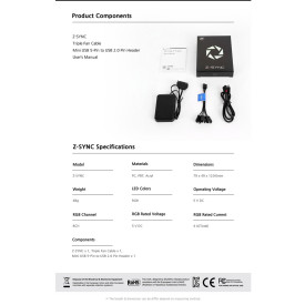 Контролер за вентилатори Zalman RGB Fan Hub 8ch aRGB - Z-SYNC