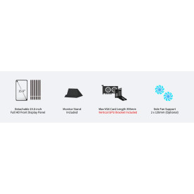 Кутия за компютър Zalman Case ATX - Z10 DS - 15.6 inch Full HD Display