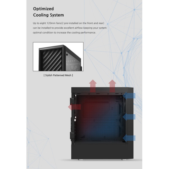 Кутия за компютър Zalman Case ATX - T7 - Black