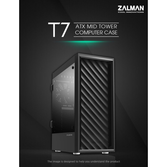 Кутия за компютър Zalman Case ATX - T7 - Black