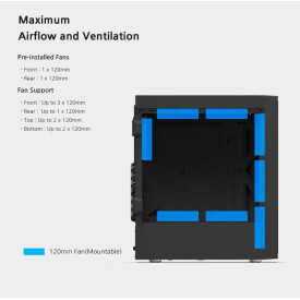 Кутия за компютър Zalman Case ATX - T7 - Black
