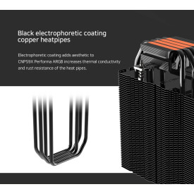 Охладител за процесор Zalman CPU Cooler CNPS9X PERFORMA ARGB BLACK - aRGB - LGA1700/AM5