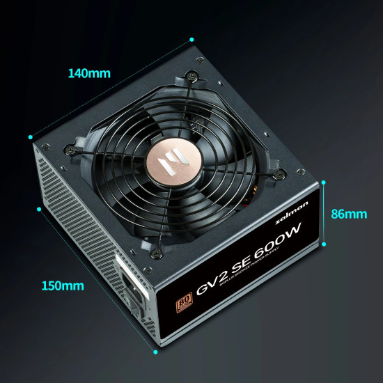 Захранване Zalman PSU 600W Bronze - ZM600-GV2 SE