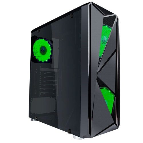 Кутия за компютър 1stPlayer Gaming Case ATX - F4 GREEN - 3 Fans included