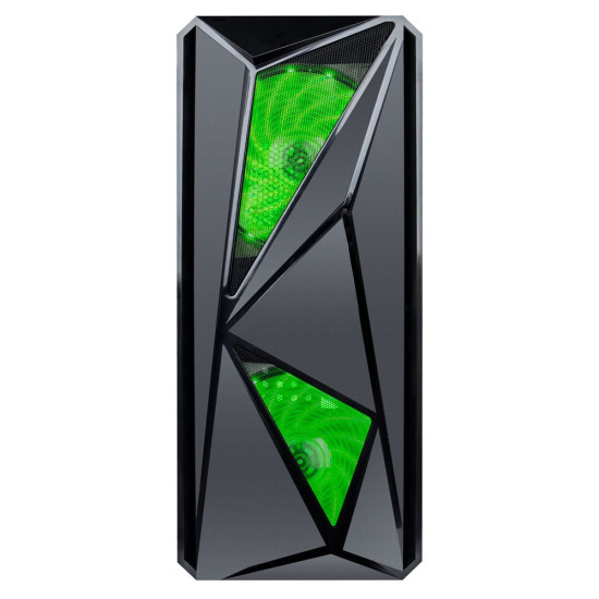 Кутия за компютър 1stPlayer Gaming Case ATX - F4 GREEN - 3 Fans included