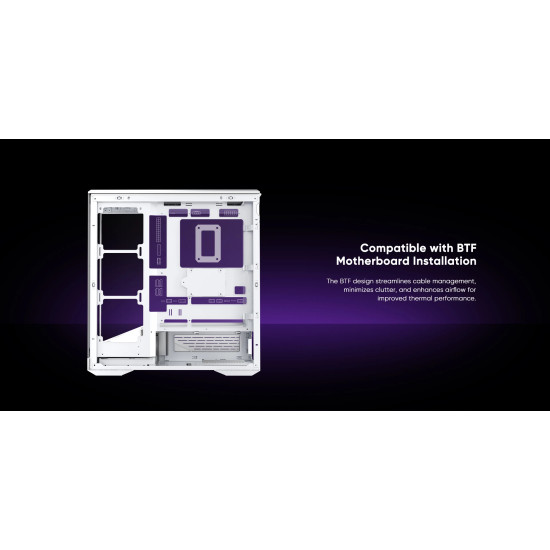 Кутия за компютър 1stPlayer Case ATX - GM7 Black - 4 x 120 mm A-RGB fans included, USB-C