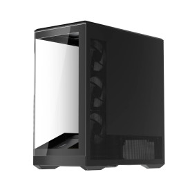 Кутия за компютър 1stPlayer Case ATX - GM7 Black - 4 x 120 mm A-RGB fans included, USB-C