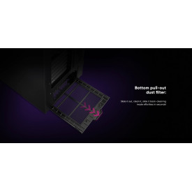 Кутия за компютър 1stPlayer Case ATX - GM7 Black - 4 x 120 mm A-RGB fans included, USB-C