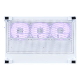 Кутия за компютър 1STPLAYER MEGAVIEW MV8 White, Up To 10 Fans, 360mm Liquid Cooling, Tempered Glass, White