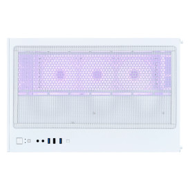 Кутия за компютър 1STPLAYER MEGAVIEW MV8 White, Up To 10 Fans, 360mm Liquid Cooling, Tempered Glass, White