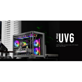 Кутия за компютър 1stPlayer Case mATX - UV6 Black