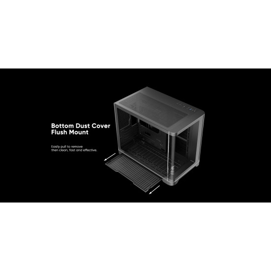 Кутия за компютър 1stPlayer Case mATX - UV6 Black
