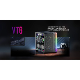 Кутия за компютър 1stPlayer VT6-BK, Black