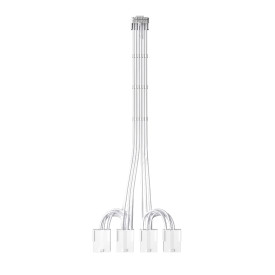 Удължителен кабел 1stPlayer Custom Sleeved Modding Cable White - 4 x PCIe 8-pin to 12VHPWR - FM4-B-WH