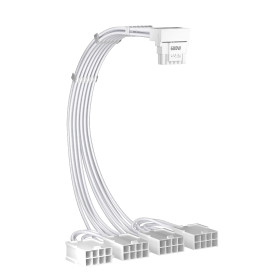 Удължителен кабел 1stPlayer Custom Sleeved Modding Cable White - 4 x PCIe 8-pin to 12VHPWR - FM4-B-WH