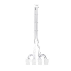 Удължителен кабел 1stPlayer Custom Sleeved Modding Cable White - 4 x PCIe 8-pin to 12VHPWR - FM4-B-WH