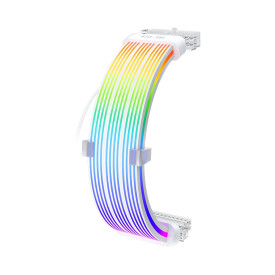 Удължителен кабел 1stPlayer Extension Modding Cable M/B 24PIN Addressable RGB White - NC24P-WH