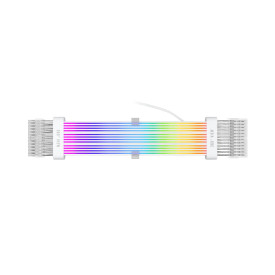 Удължителен кабел 1stPlayer Extension Modding Cable M/B 24PIN Addressable RGB White - NC24P-WH