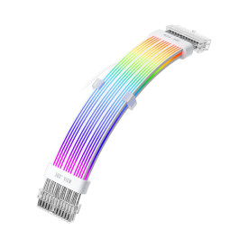 Удължителен кабел 1stPlayer Extension Modding Cable M/B 24PIN Addressable RGB White - NC24P-WH