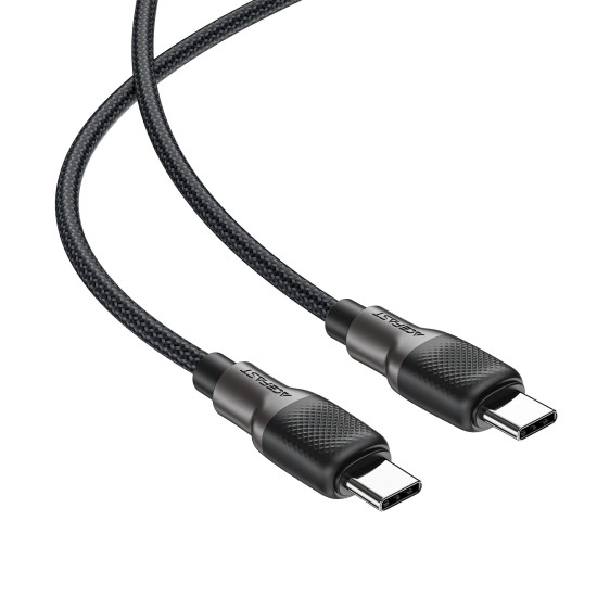 USB кабел Acefast USB-C to USB-C Cable 60W Silicone braid 1.2m - C10-03 - Black