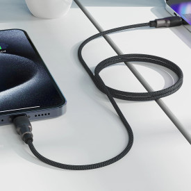 USB кабел Acefast USB-C to USB-C Cable 60W Silicone braid 1.2m - C10-03 - Black