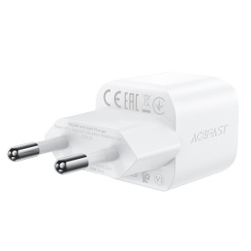 Зарядно Acefast GaN PD20W - A73 Mini with 1.2m cable - USB-C x 1, White