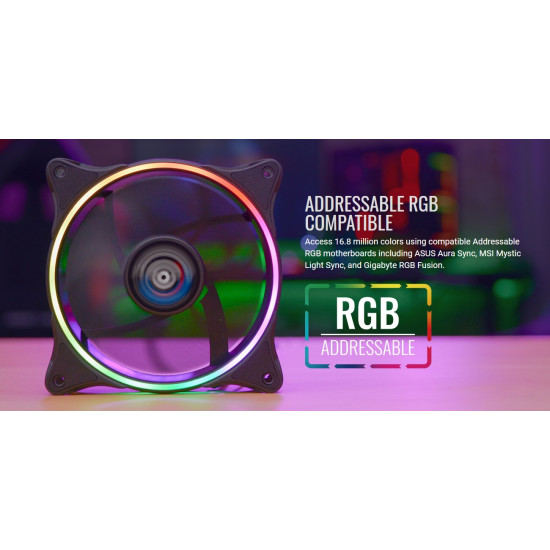 Вентилатор AeroCool Fan 120mm addressable RGB - ECLIPSE 12 - ACF3-EL10217.11