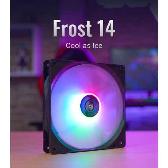 Вентилатор AeroCool Fan 140 mm - Frost 14 - Fixed RGB - ACF4-FS10117.11