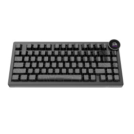 Безжична клавиатура Ajazz Wireless Gaming Mechanical Keyboard AK820 V2 PRO - White peach Switch [Linear] (English US), Black
