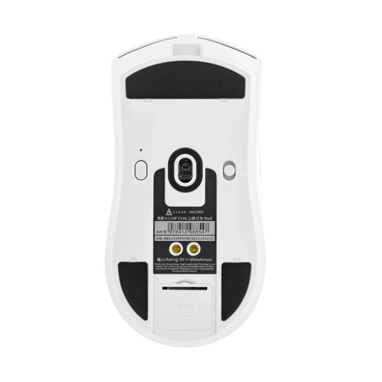 Безжична мишка Ajazz AJ139P V3 MC - Wireless Gaming Mouse - 1K, Magnetic Charging Dock, White