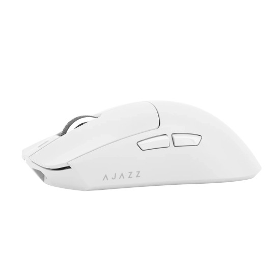 Безжична мишка Ajazz AJ139P V3 MC - Wireless Gaming Mouse - 1K, Magnetic Charging Dock, White