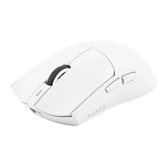Безжична мишка Ajazz AJ139P V3 MC - Wireless Gaming Mouse - 1K, Magnetic Charging Dock, White