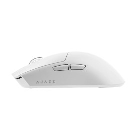 Безжична мишка Ajazz AJ139P V3 MC - Wireless Gaming Mouse - 1K, Magnetic Charging Dock, White