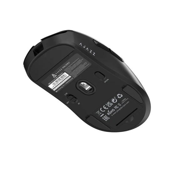 Безжична мишка Ajazz AJ159 V2 MC - Wireless Gaming Mouse - 1K, Magnetic Charging Dock, Black